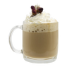 Latte à la vanille et à la rose