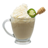 Latte au miel chaud