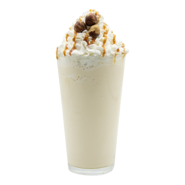 Milkshake au caramel salé et aux noisettes