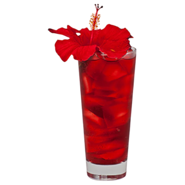 Soda à la fraise et à l'hibiscus