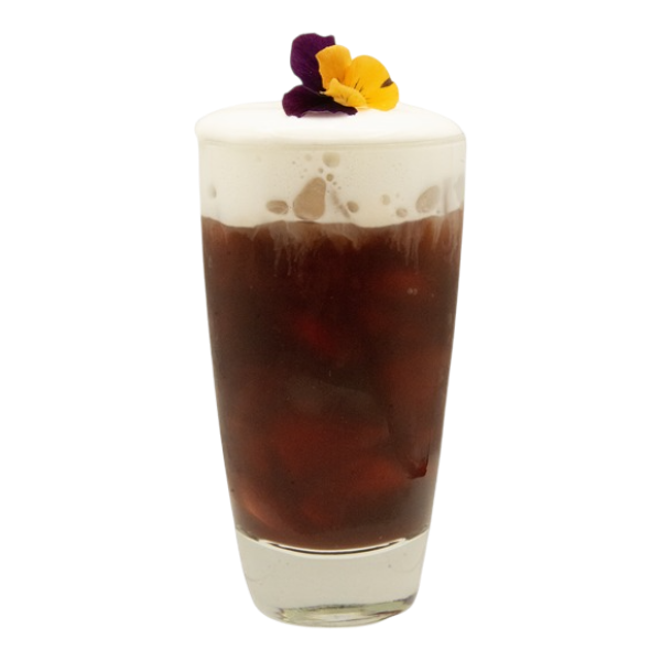 Infusion froide à la noix de coco et à l'hibiscus