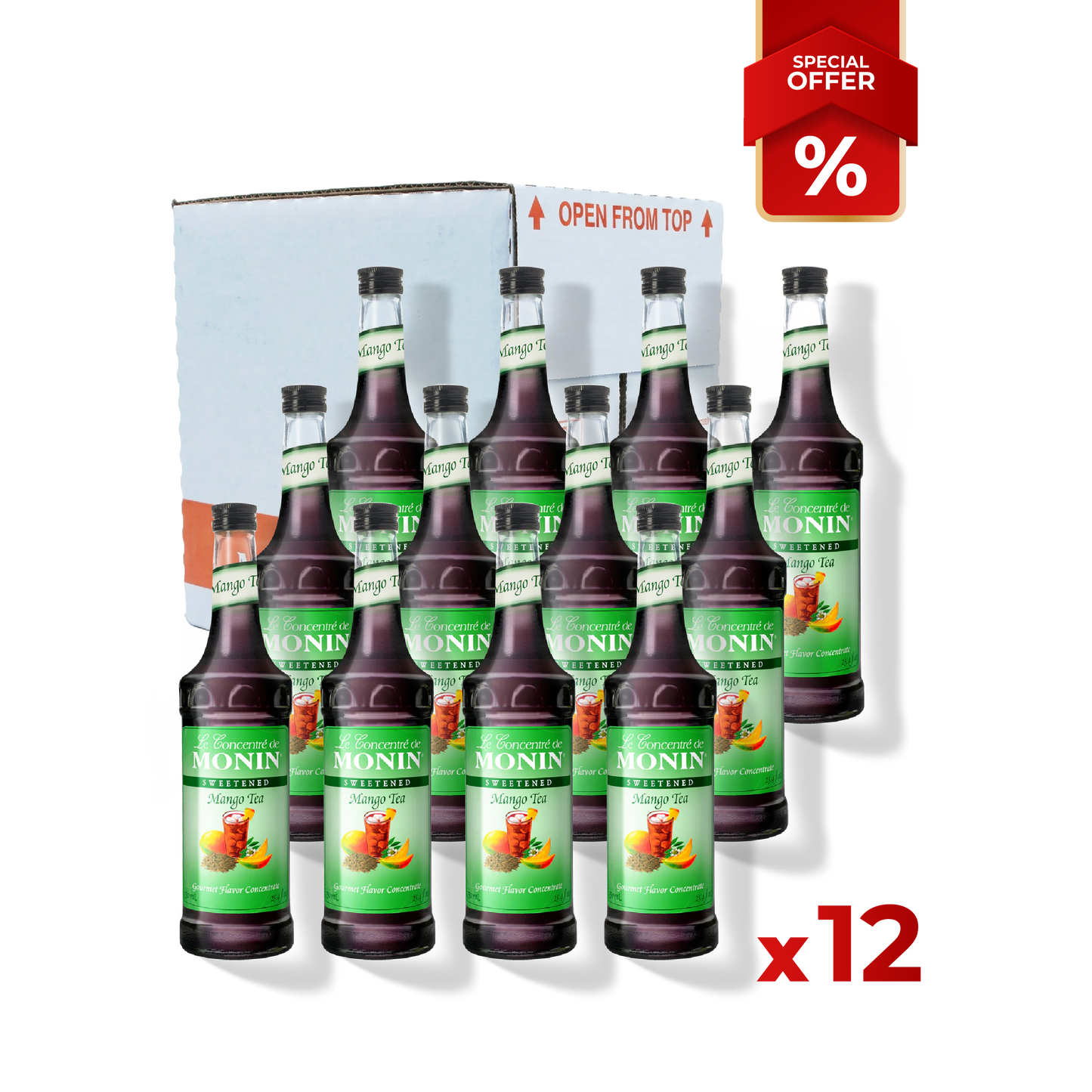 Sirop de thé à la mangue MONIN, 0,75L