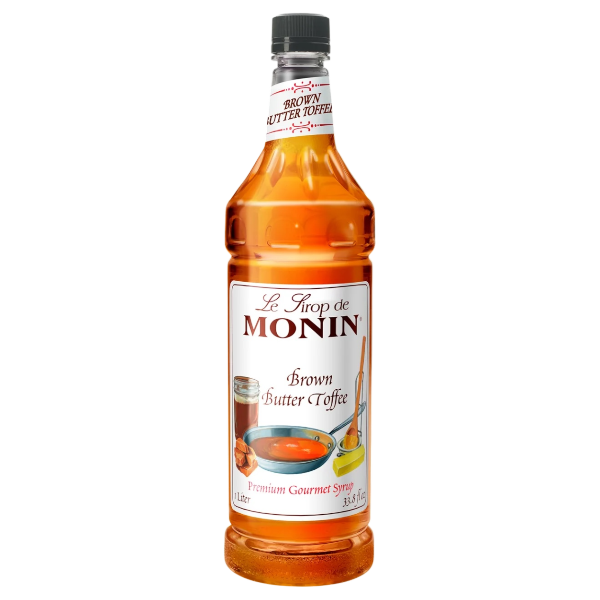 Beurre Toffee Brun Sirop MONIN, caisse de 4x1L