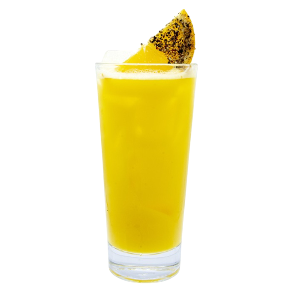 Jus d'orange à la vanille et au curcuma