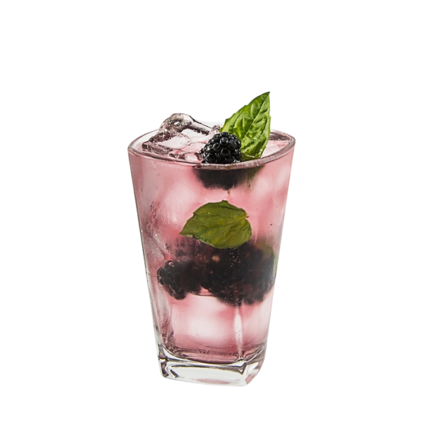 Soda au basilic et à la mûre sauvage