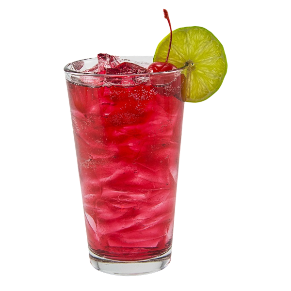 Limonade pétillante aux cerises acidulées