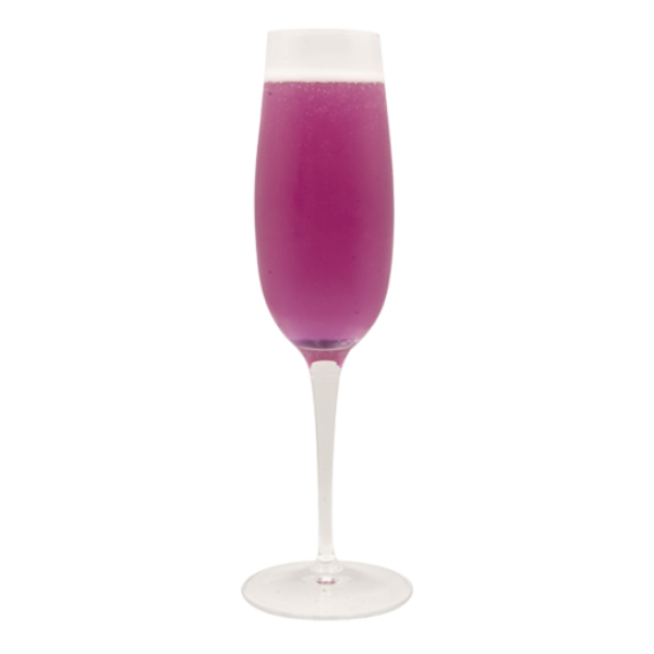 Cocktail au champagne Ube