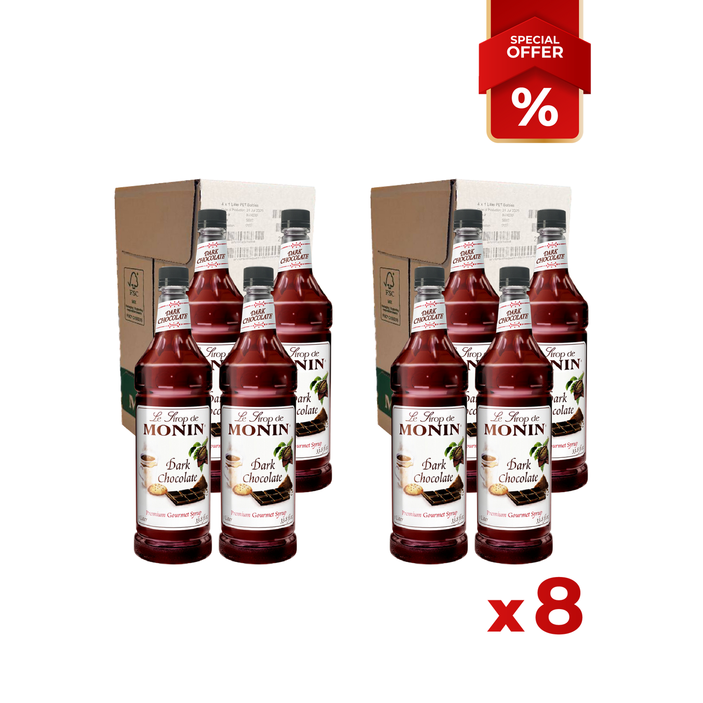 Chocolate Dark Syrup MONIN, 1L