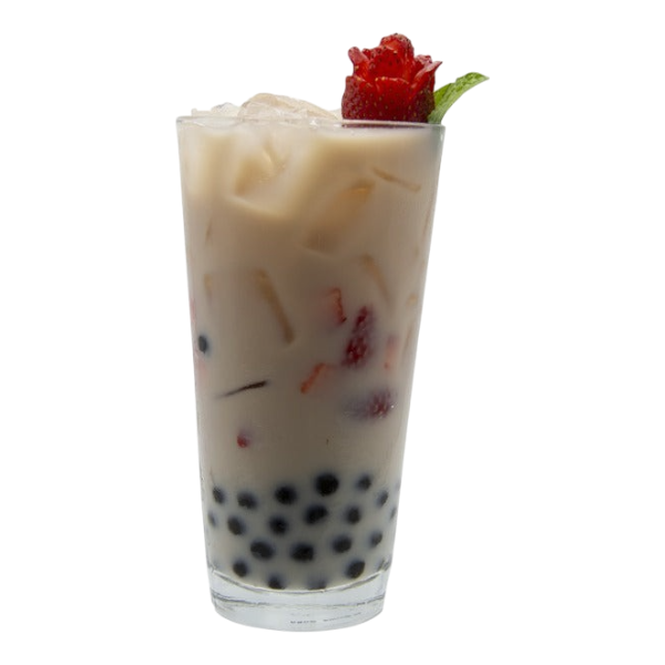 Strawberry Rose Milk Tea