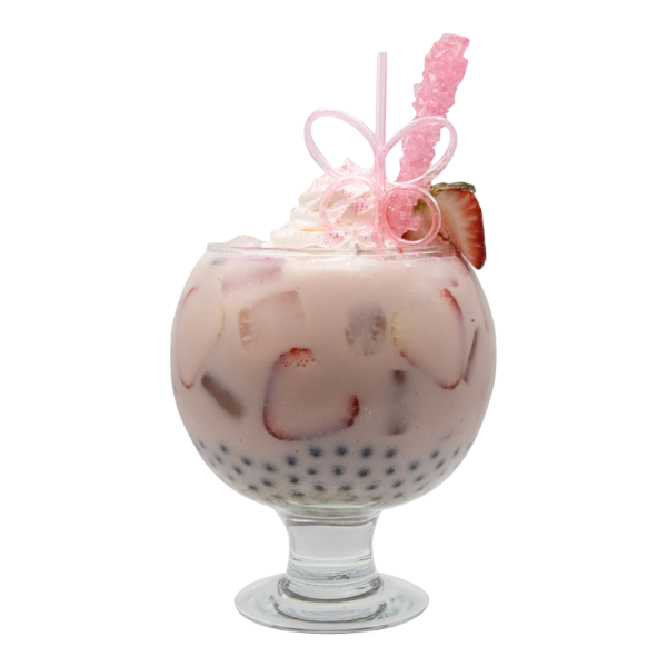 Mega Pink Berry Boba Tea