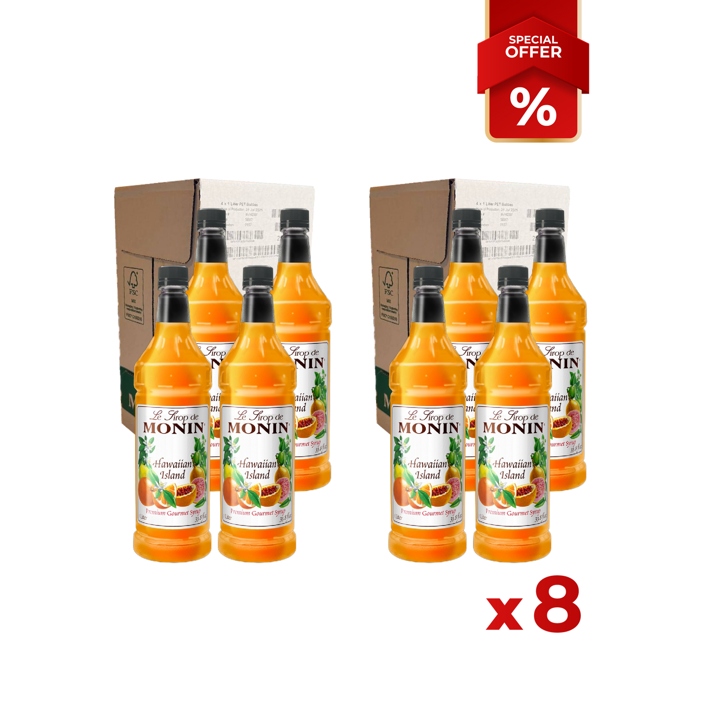 Hawaiian Island Syrup MONIN, 1L