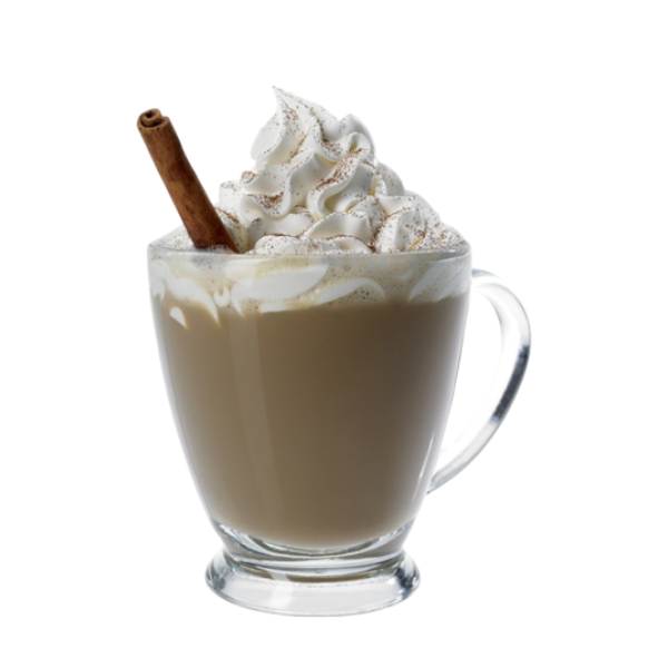 Latte au petit-déjeuner au lit