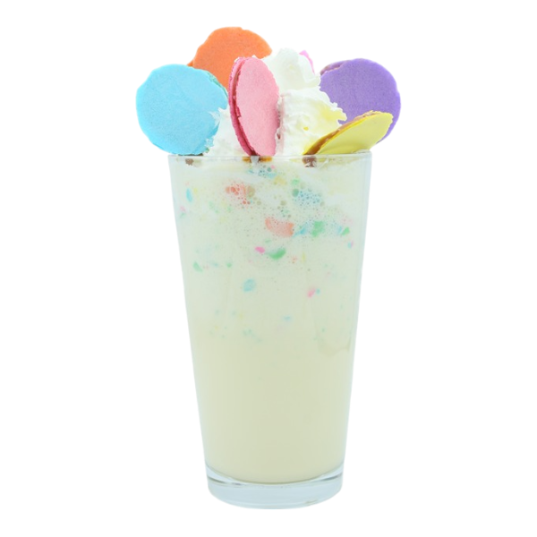 Milkshake aux gaufrettes arc-en-ciel