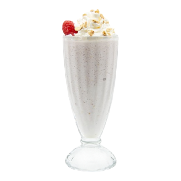 Milkshake à la framboise et à l'avoine