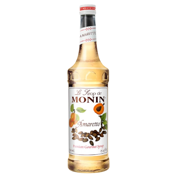 d'Amaretto Sirop MONIN, caisse de 12x0,75L