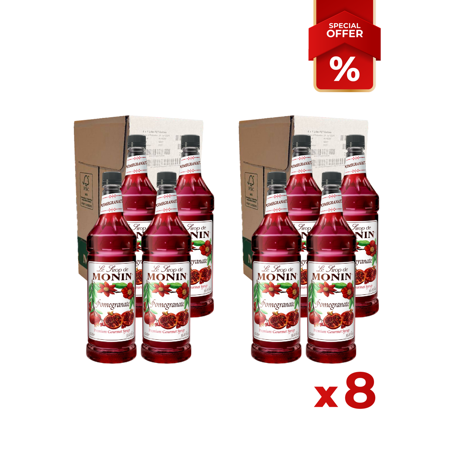 Sirop de Grenade MONIN, 1L