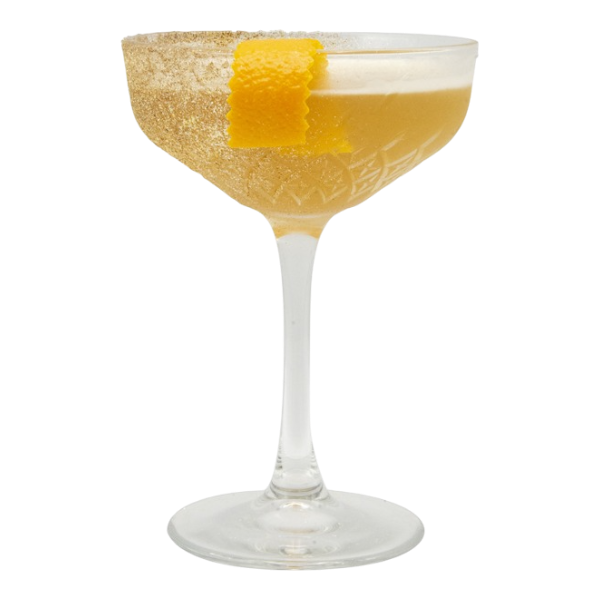 Martini à la cannelle et à la poussière d'or