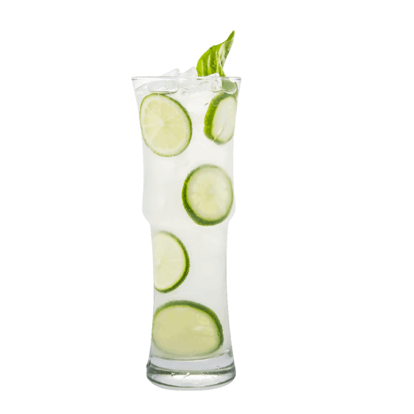 Sparkling Cucumber Basil Collins