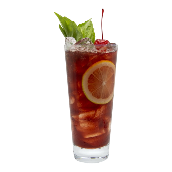Thé au basilic et à la cerise