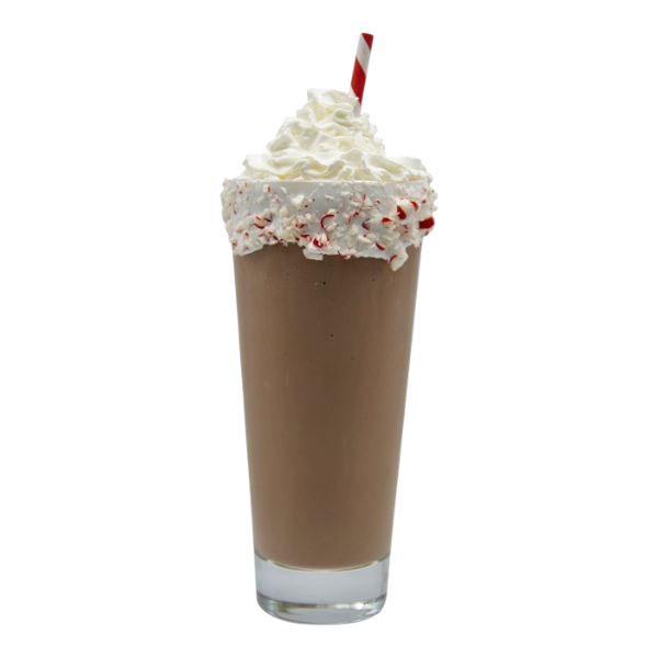 Milkshake à l'écorce de menthe poivrée