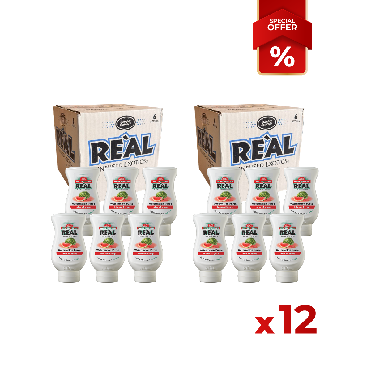 Watermelon Fruit syrup-puree REÁL, 500 ml