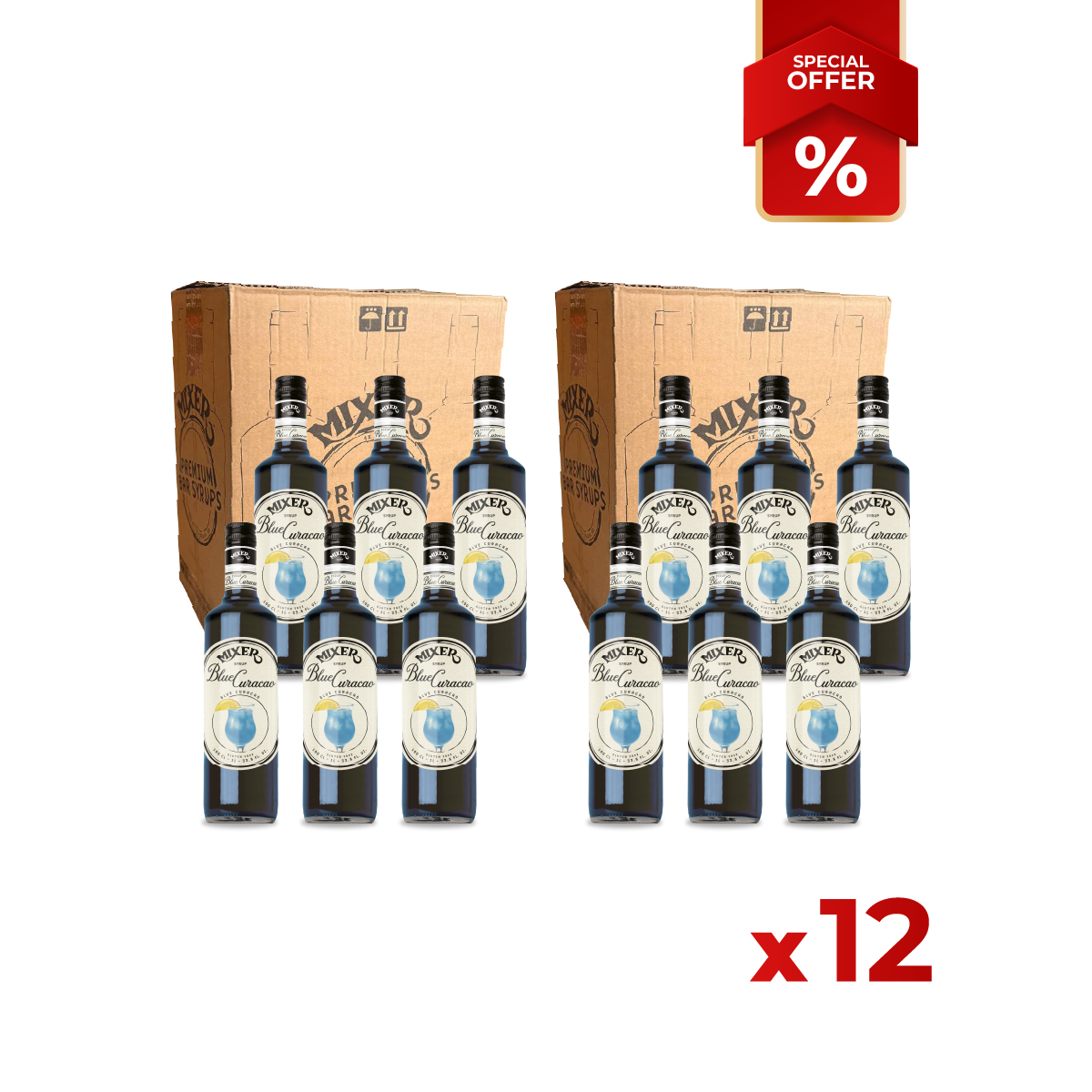 Blue Curacao Syrup MIXER, 1L