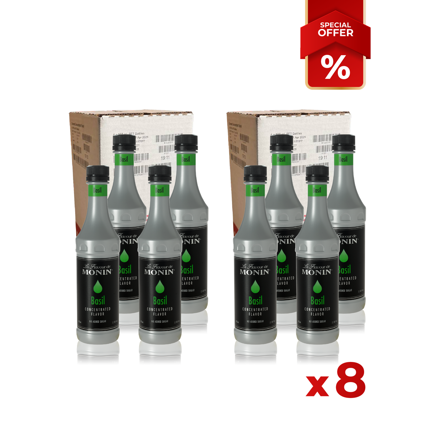 Basil Flavor Concentrated MONIN, 375 ml