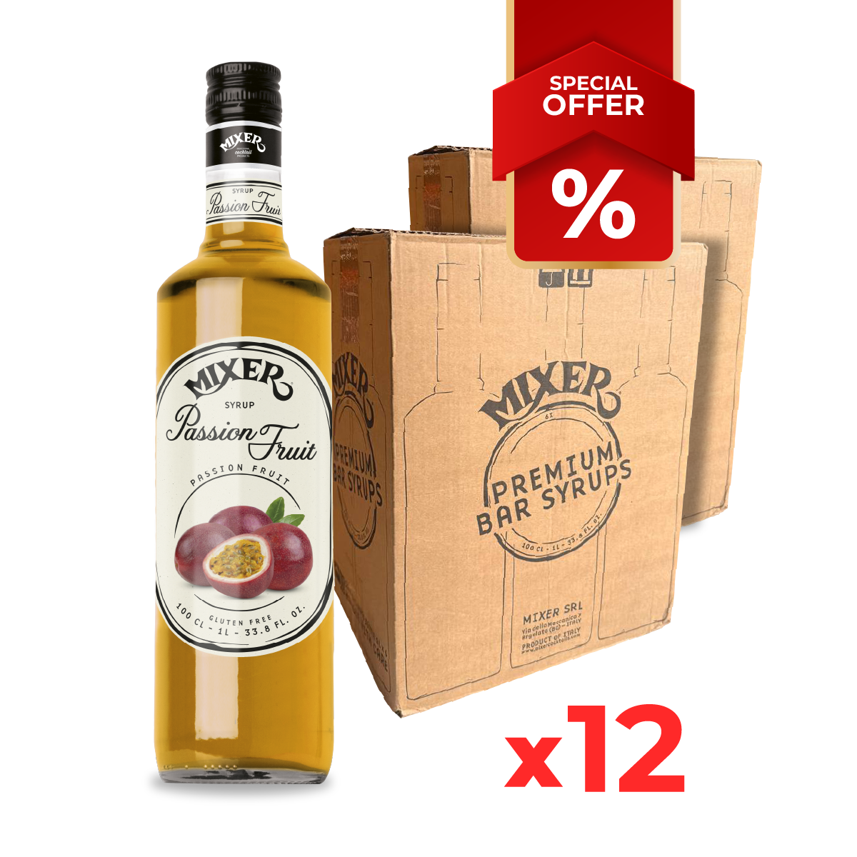 Sirop de Fruit de la Passion MIXER, 1L