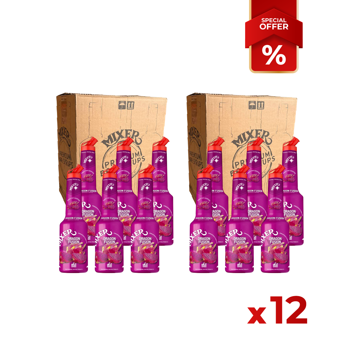 Sirops de Purée de Fruit du Dragon MIXER, 1L B2B