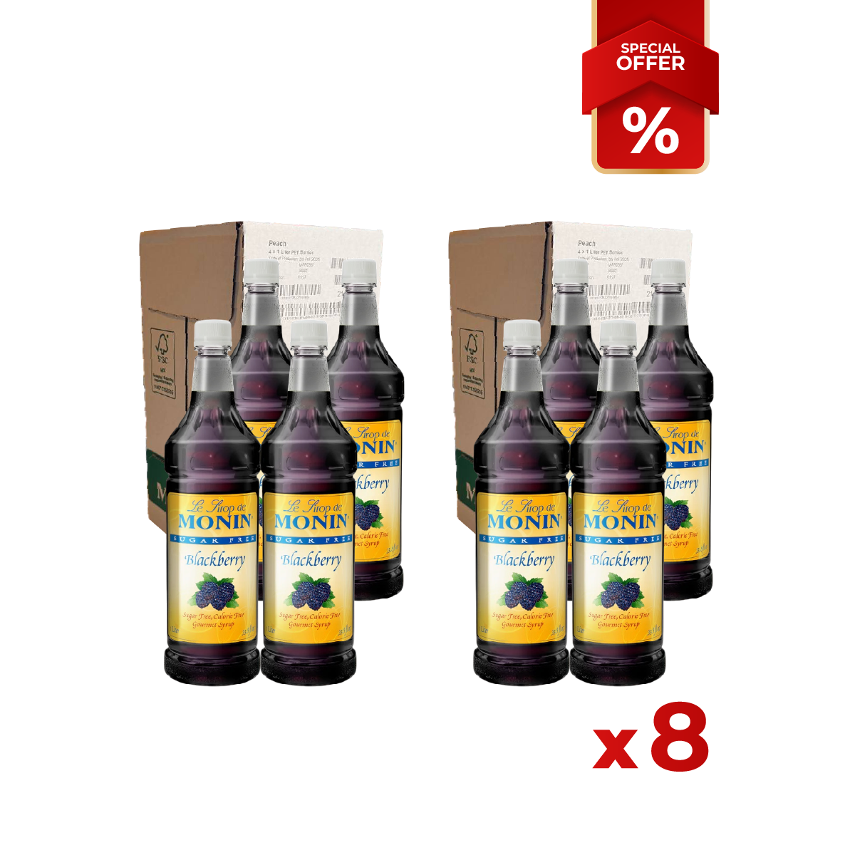 Blackberry Syrup Sugar Free MONIN, 1L