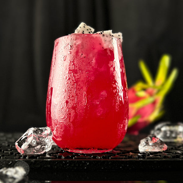 Kit Cocktail prêt à Servir – 9 purées de fruits MIXER, menu et verres