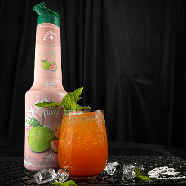 Kit Cocktail prêt à Servir – 9 purées de fruits MIXER, menu et verres