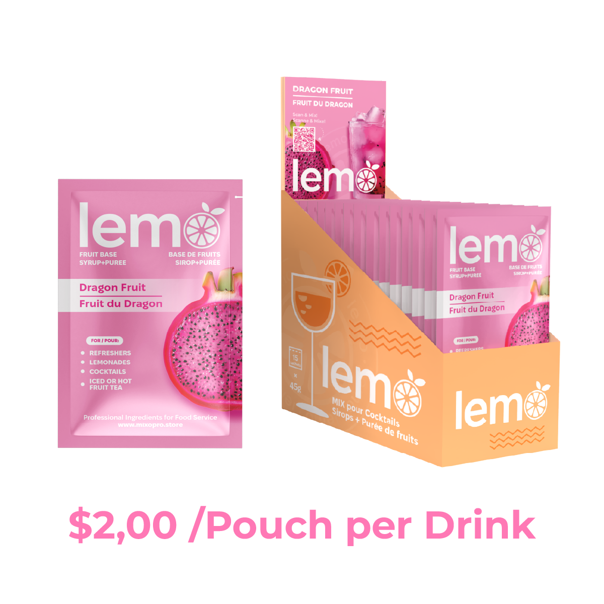 Sirop de fruit du Dragon LEMO