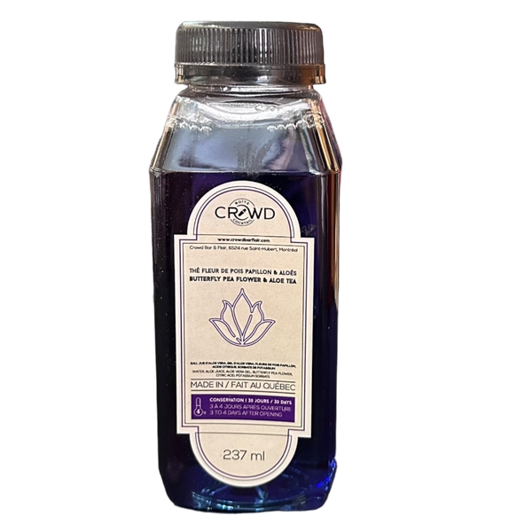 Photo of Butterfly pea flower & Aloe tea Juice Crowd, 32oz, 946ml