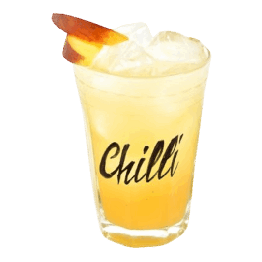 Chilly peach soda