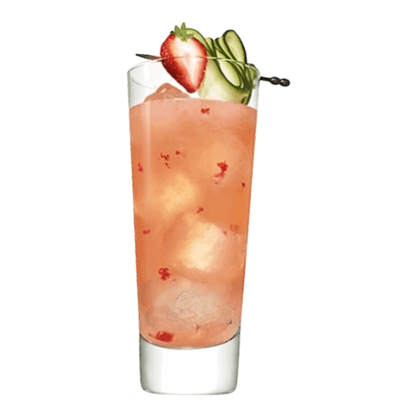 Sparkling Strawberry Cucumber