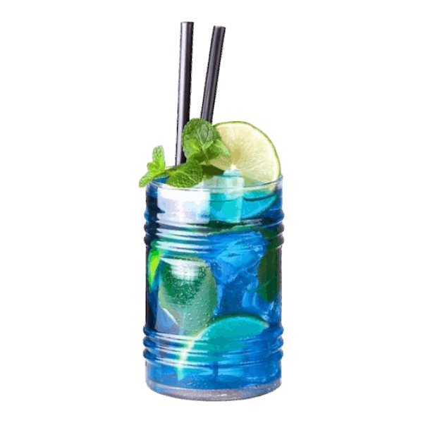 Blue tea Mojito