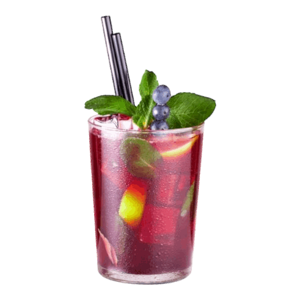 Blueberry tea mojito