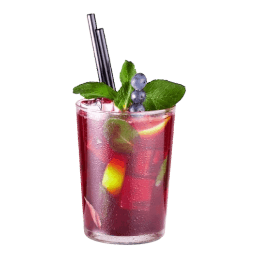 Blueberry tea mojito