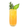 Thé glacé au romarin et à la mangue
