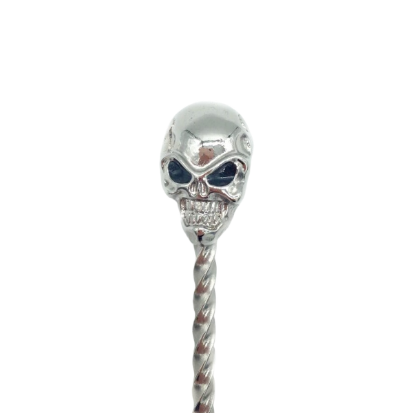 Cuillère à mélange tête de mort 330 mm - Acier inoxydable