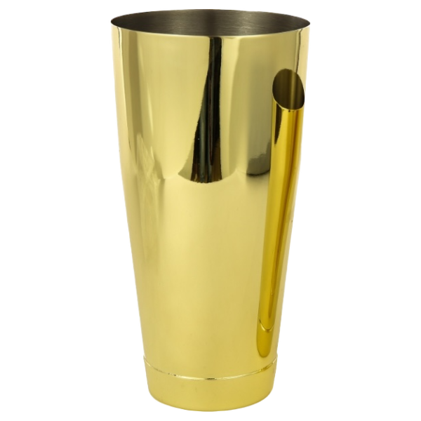 Shaker à cocktail Boston 28 oz - Boîte sur boîte plaquée or