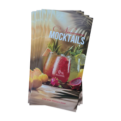 Menu du bar MOCKTAILS Flayer - Yuzu, Dragonfruit, Goyave