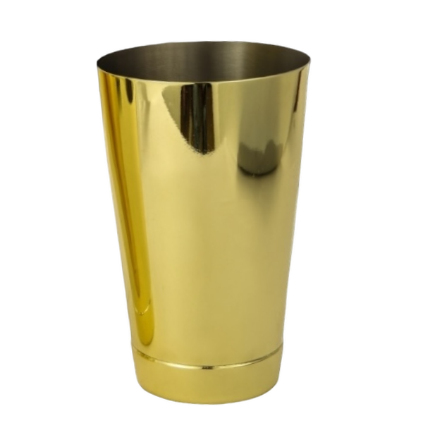Shaker à cocktail Boston 18 oz - Boîte sur boîte plaquée or