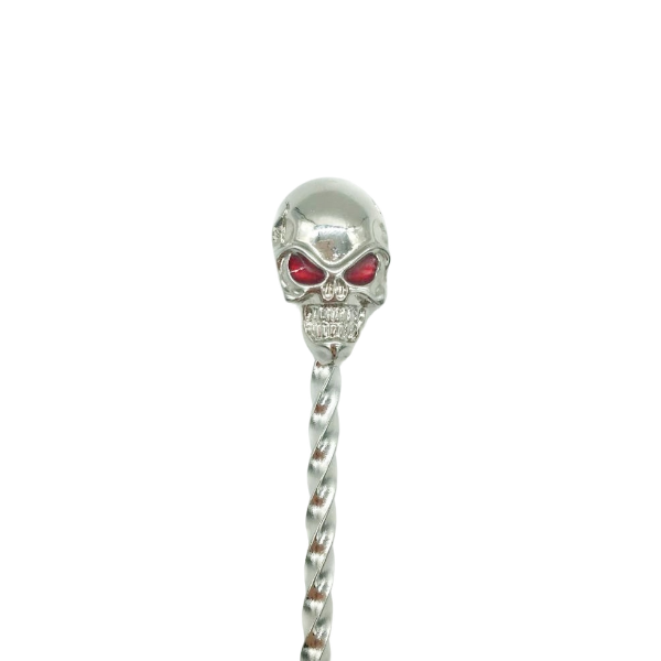 Cuillère à mélange tête de mort 330 mm - Acier inoxydable