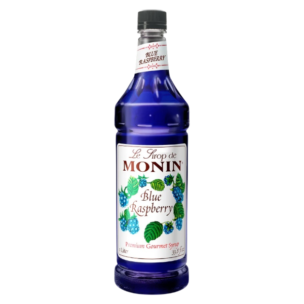 Raspberry Blue Syrup MONIN, Box of 4 - $14,25/pc