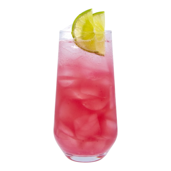 Limonade pétillante à l'hibiscus