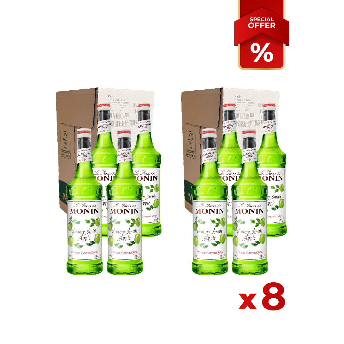 Granny Apple Smith Syrup MONIN, 1L