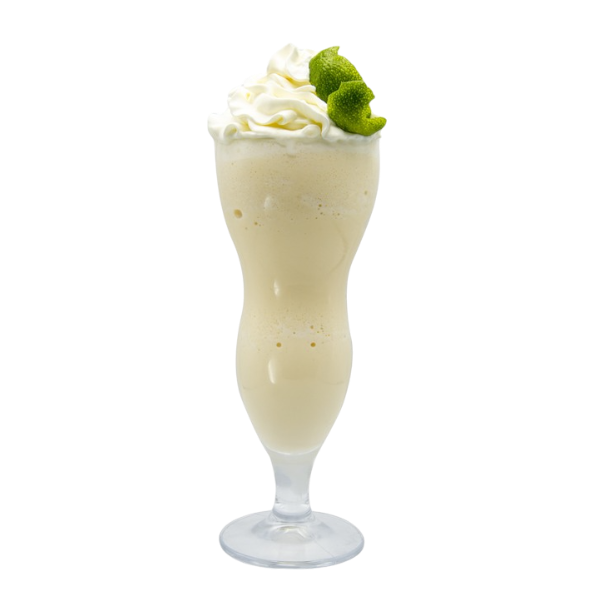 Milkshake au miel, citron vert et rose
