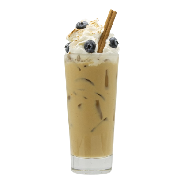 Blueberry Chai Iced Latte